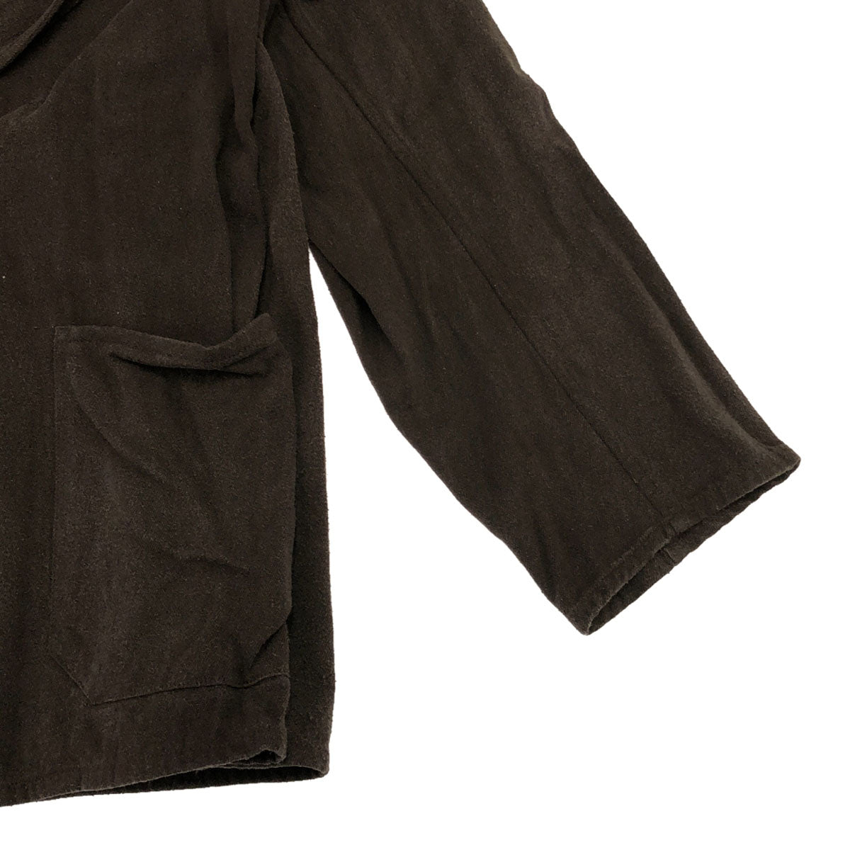 COMOLI コモリ 日本製 シルクネップ ジャケット 2 ブラウン メンズ