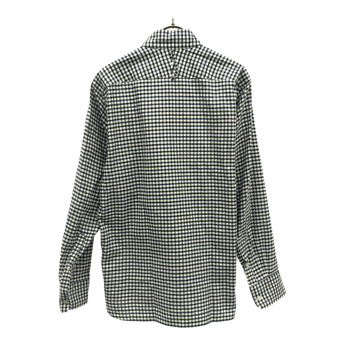 MACKINTOSH PHILOSOPHY マッキントッシュフィロソフィー 三陽商会 チェック柄 長袖 ボタンダウンシャツ 38 ネイビー系 メンズ