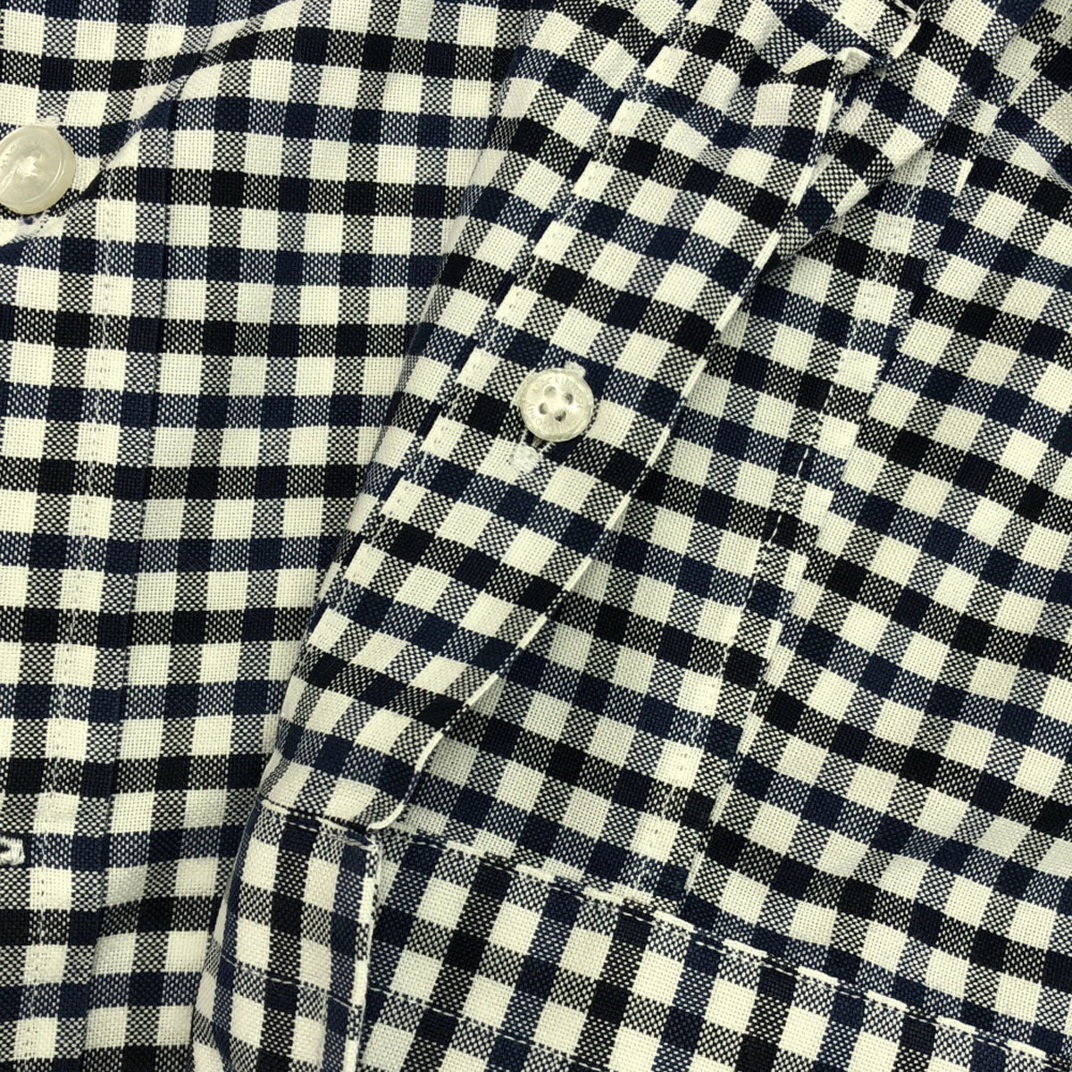 MACKINTOSH PHILOSOPHY マッキントッシュフィロソフィー 三陽商会 チェック柄 長袖 ボタンダウンシャツ 38 ネイビー系 メンズ