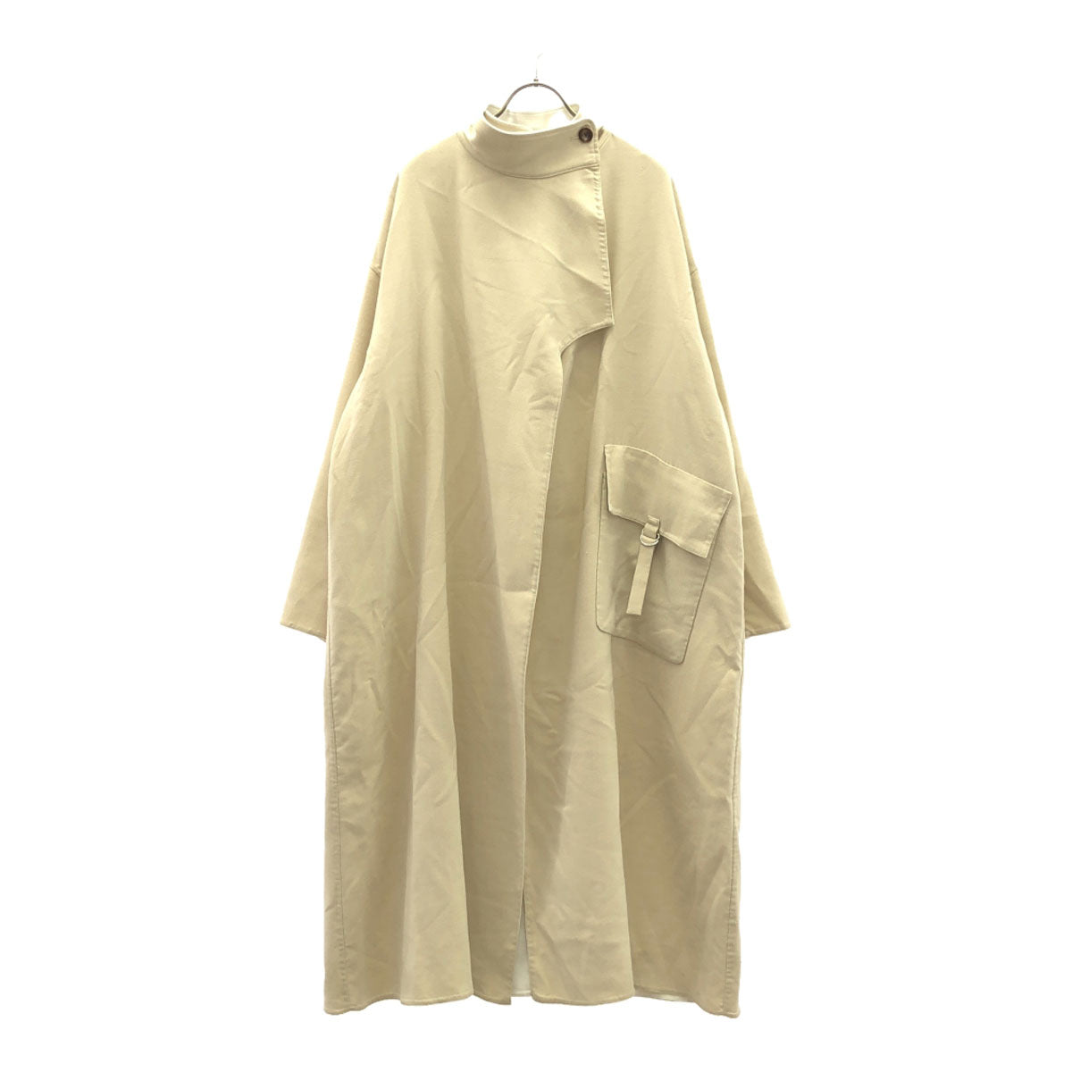 AMERI UNDRESSED アメリ スタンドカラー ロングコート S ベージュ レディース