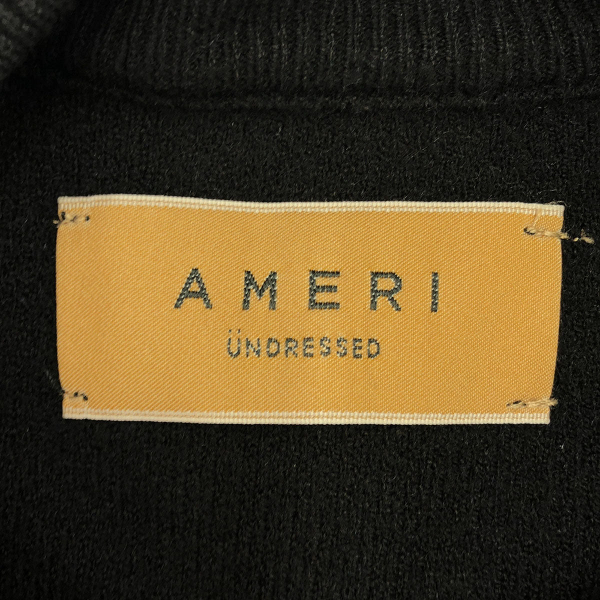 AMERI UNDRESSED アメリ 長袖 クルーネック ニット F ブラック セーター レディース