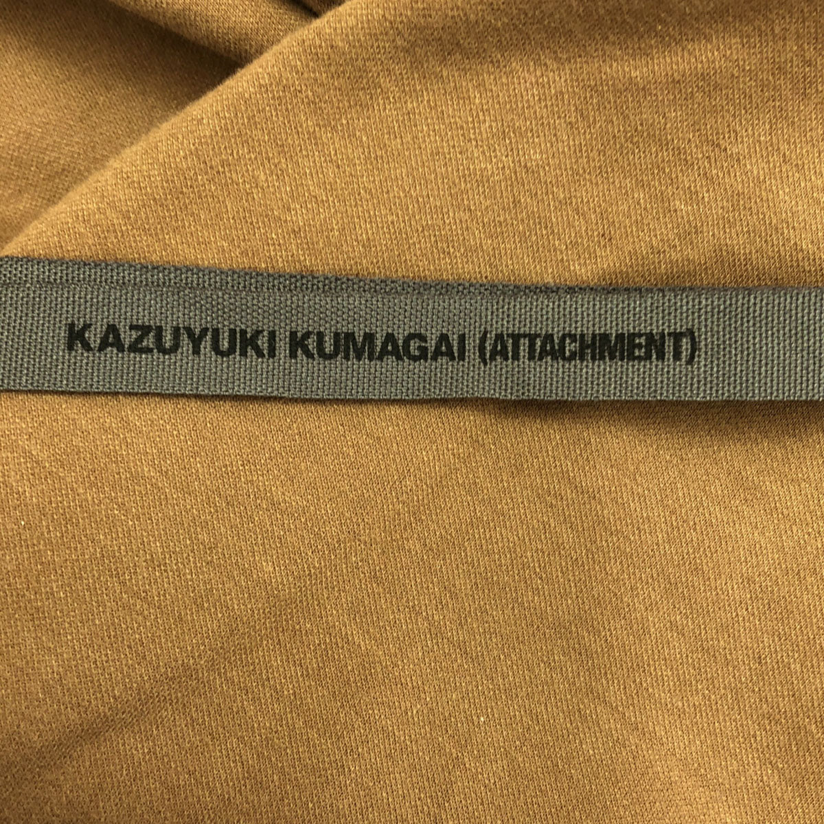 KAZUYUKI KUMAGAI ATTACHMENT カズユキクマガイアタッチメント 日本製 長袖 タートルネック カットソー 2 ブラウン ロンT メンズ