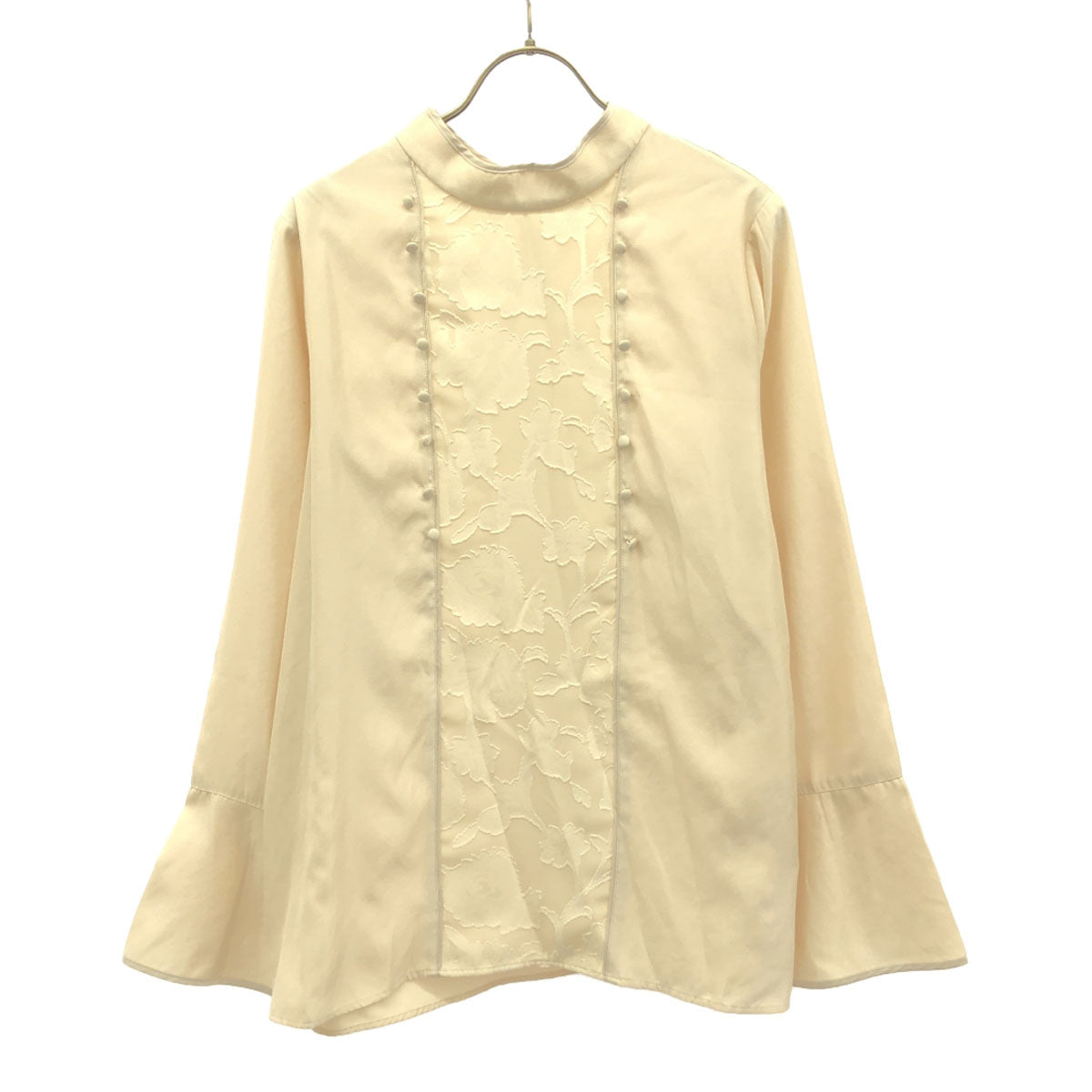 AMERI UNDRESSED アメリ 長袖 チャイ風 2WAY ブラウス F ベージュ レディース