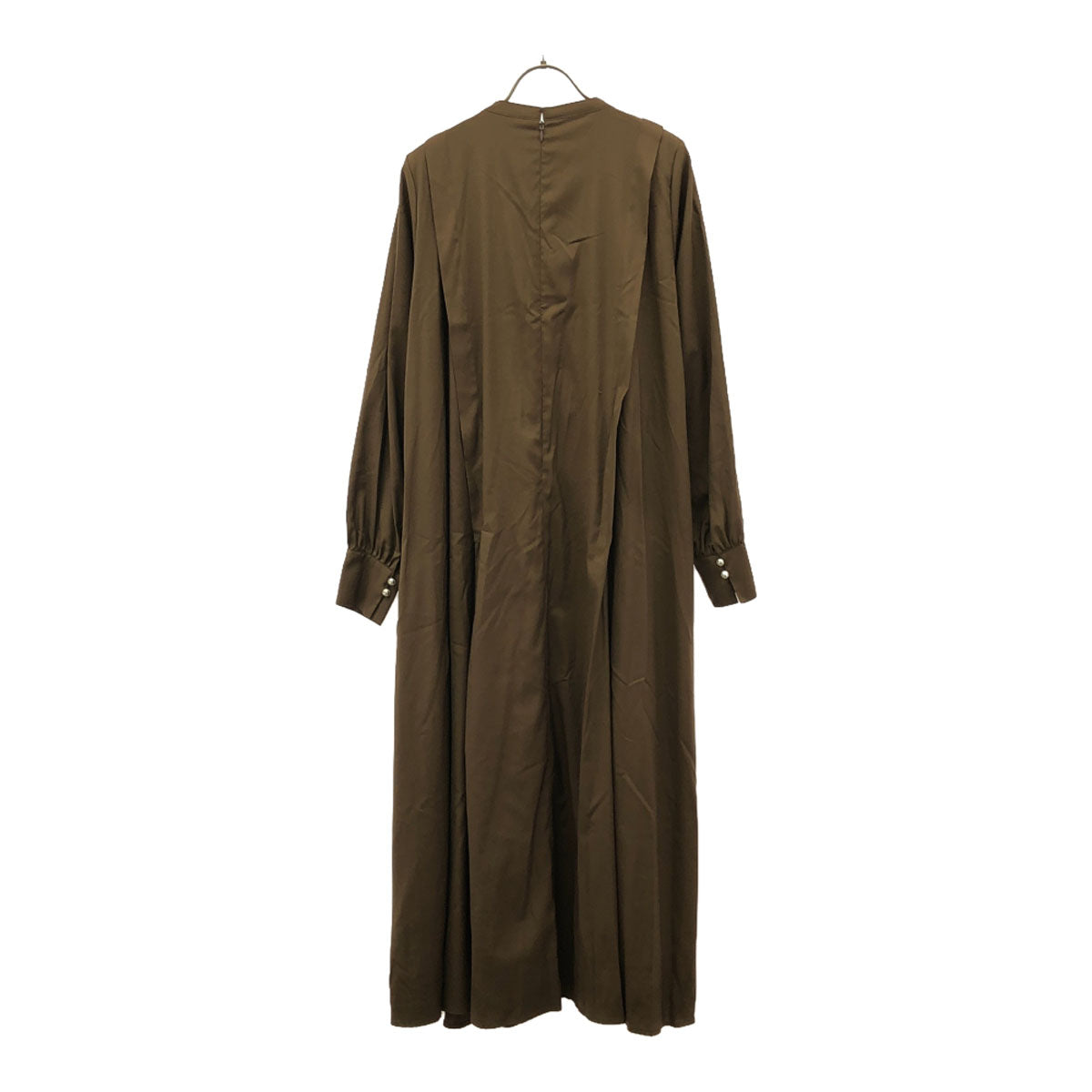 未使用 AMERI UNDRESSED アメリ 花柄刺繍 長袖 エンブロインダリー ロングワンピース M ブラウン系 タグ付き MADELYN EMBROIDERY DRESS レディース