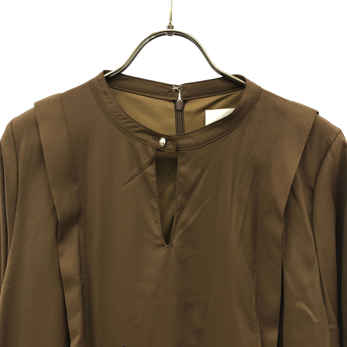 未使用 AMERI UNDRESSED アメリ 花柄刺繍 長袖 エンブロインダリー ロングワンピース M ブラウン系 タグ付き MADELYN EMBROIDERY DRESS レディース