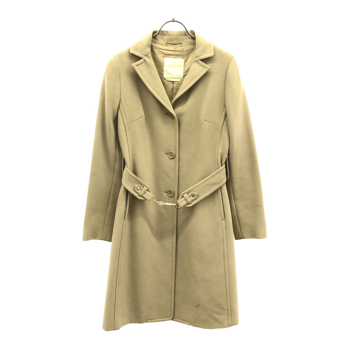 S Max Mara エスマックスマーラ イタリア製 ウールブレンド トレンチコート 36 ベージュ系 レディース