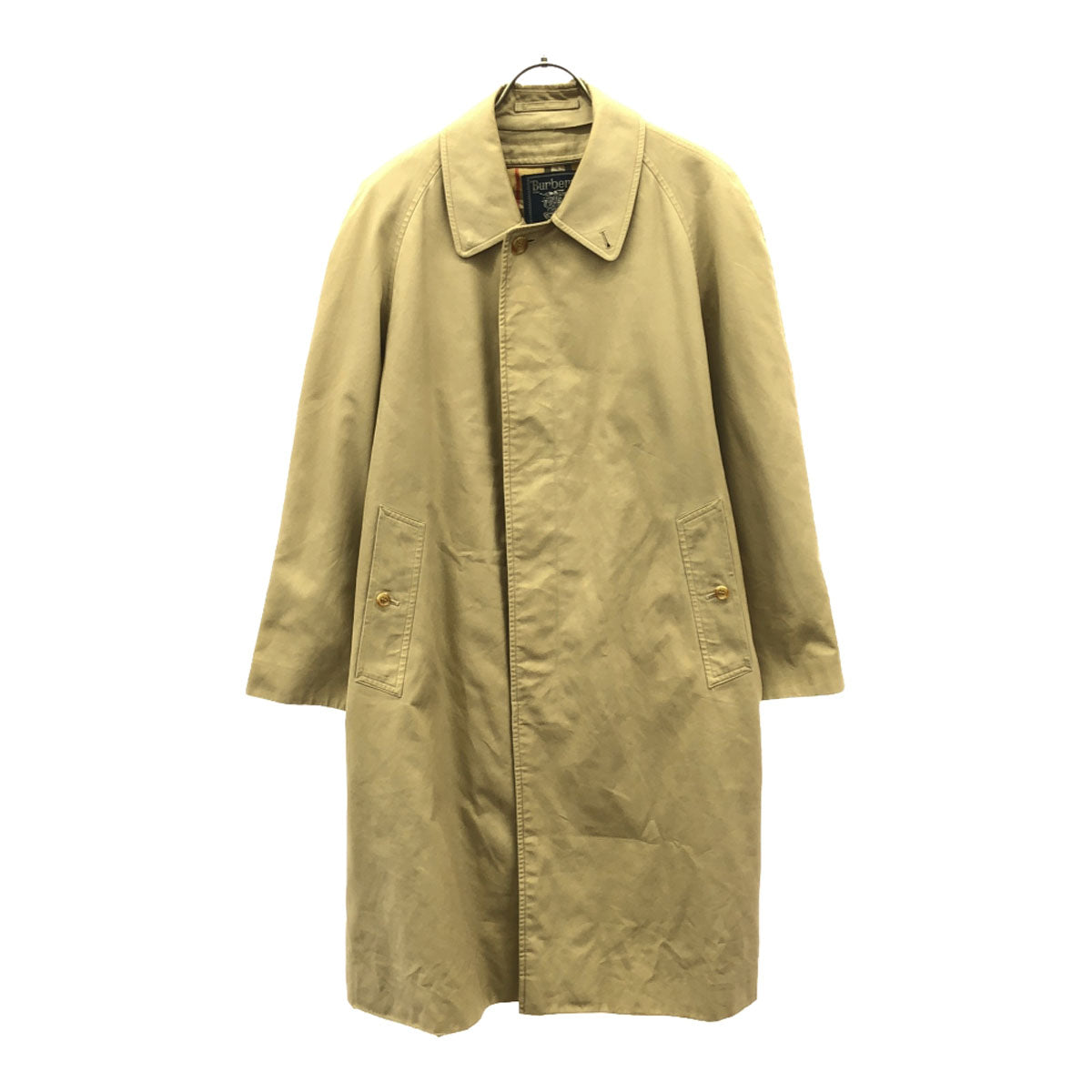 Burberrys バーバリーズ 90s オールド ステンカラーコート 90-165 ベージュ 裏チェック メンズ