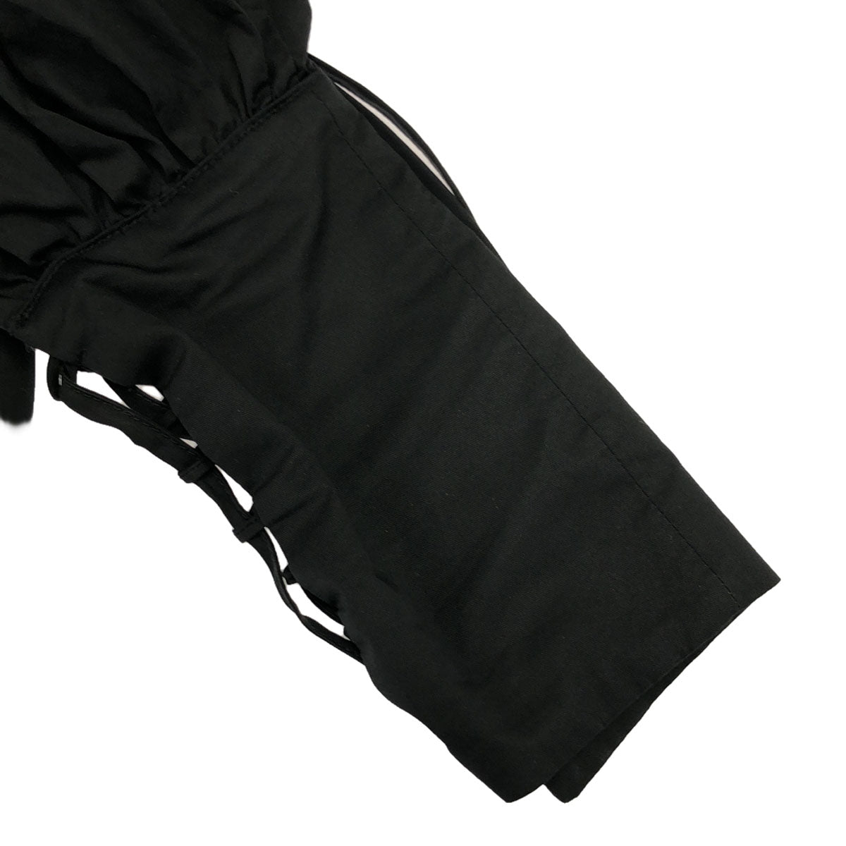 AMERI UNDRESSED アメリ 長袖 ノーカラーシャツ F ブラック ブラウス レディース