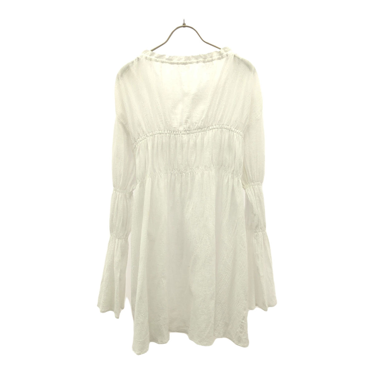 AMERI UNDRESSED アメリ 長袖 パフスリーブ チュニック F ホワイト ブラウス レディース