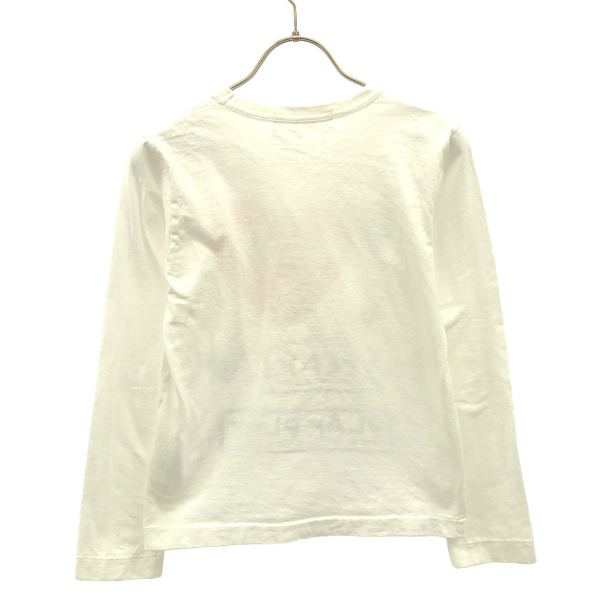 PLAY COMME des GARCONS プレイコムデギャルソン 2020年 日本製 プリント ワッペン 長袖 Tシャツ S ホワイト ロンT レディース