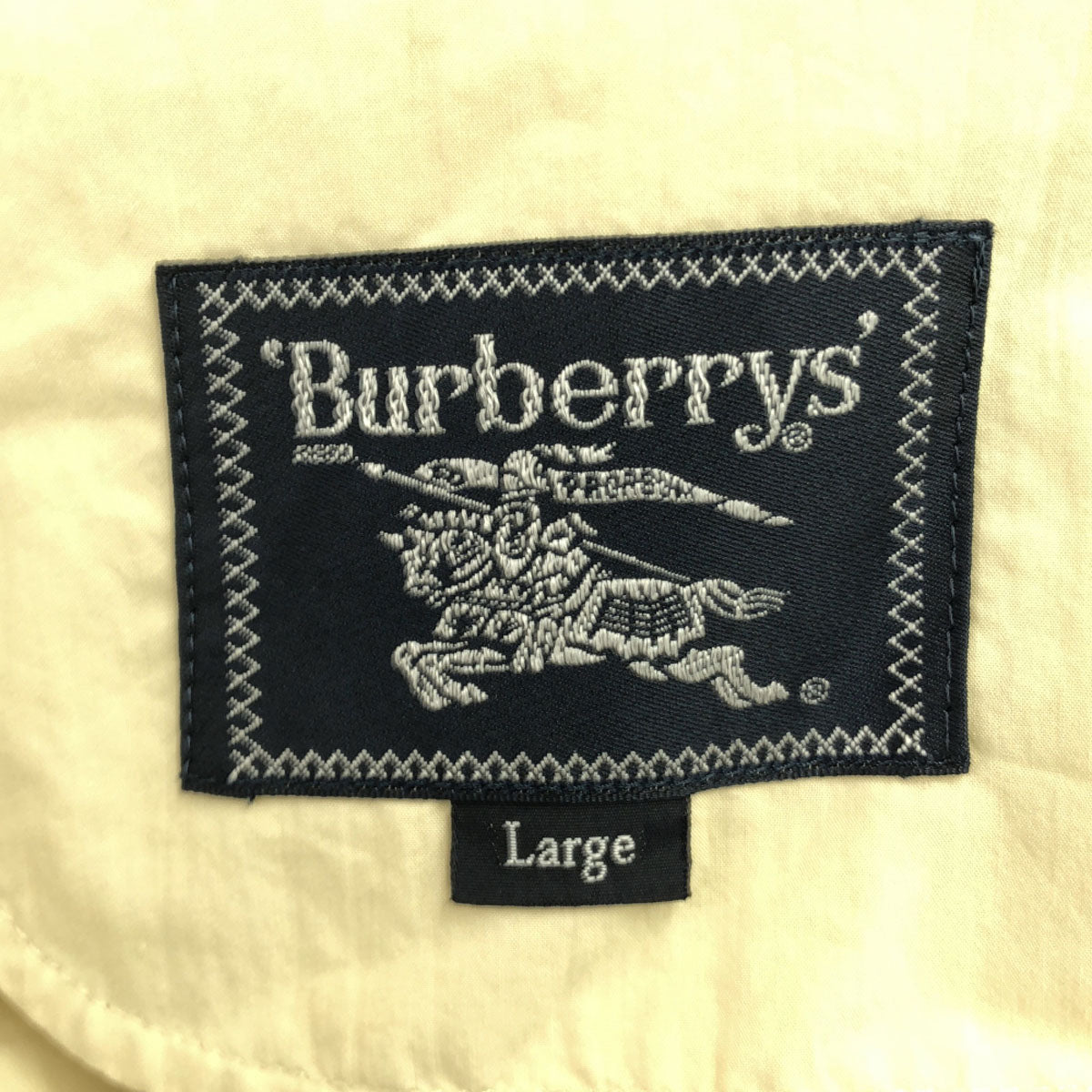 Burberrys バーバリーズ 90s オールド ロゴ刺繍 ジップジャケット L ベージュ メンズ