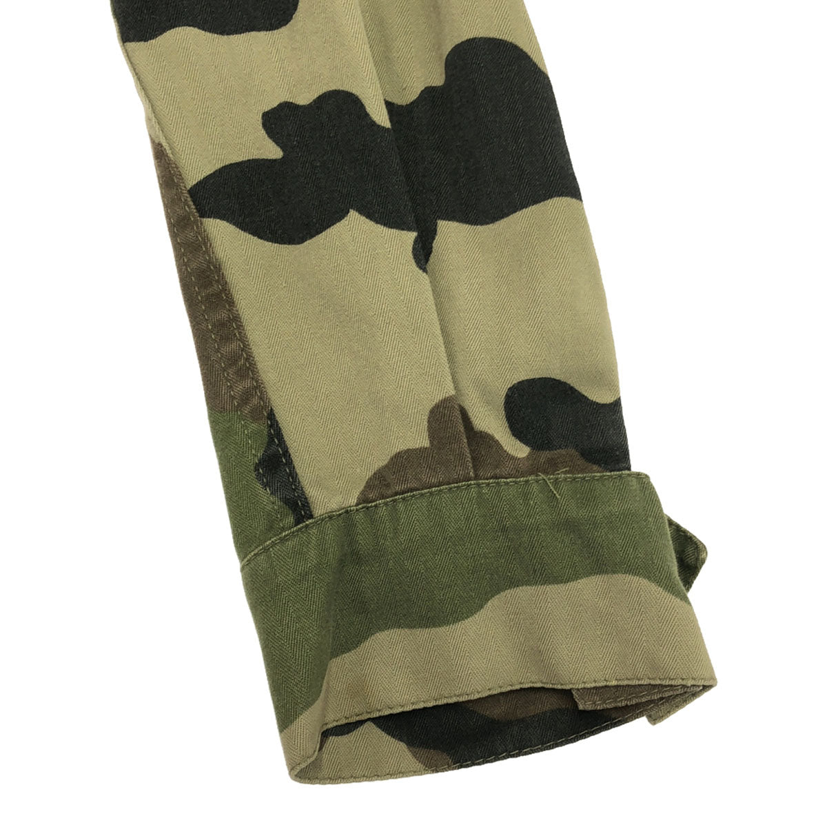 FRENCH ARMY フランス軍 90s PAUL BOYE ポールボーイ オールド 迷彩柄 ミリタリージャケット 88 L カーキ Anti-moustiques メンズ