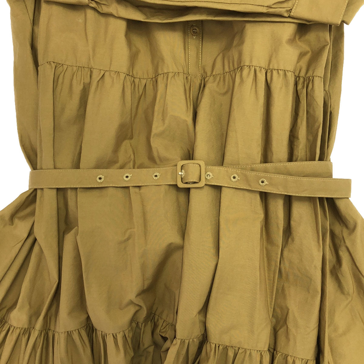 AMERI UNDRESSED アメリ 長袖 ロングワンピース M キャメル レディース