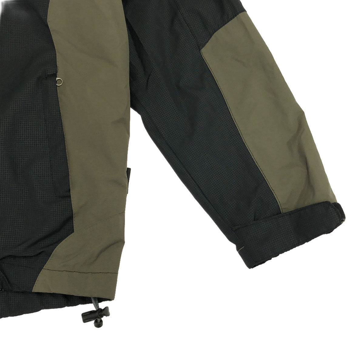 THE NORTH FACE ザノースフェイス ロゴ刺繍 SUMMIT SERIES マウンテンパーカー 8 ブラック×カーキ 裏メッシュ アウトドア キッズ