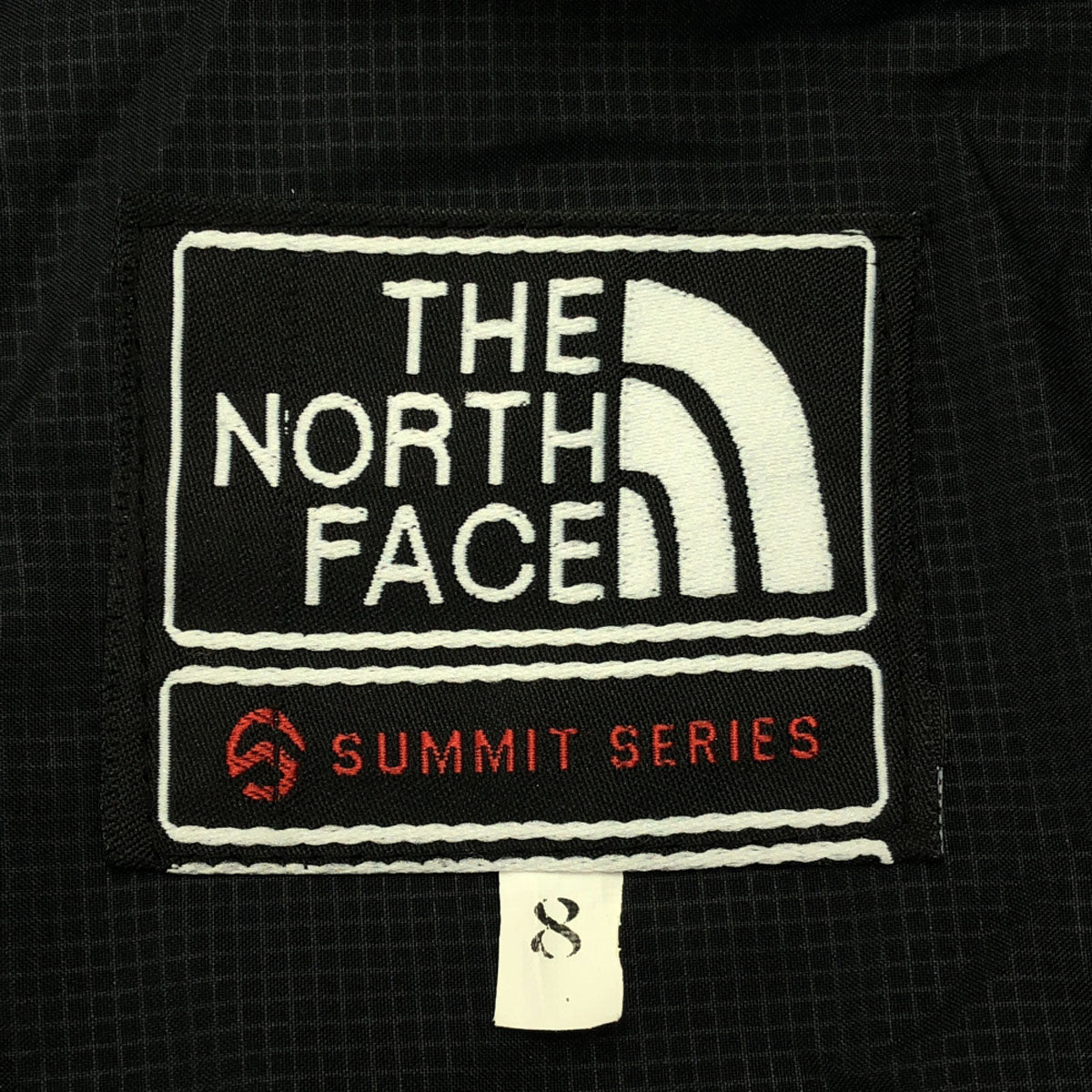 THE NORTH FACE ザノースフェイス ロゴ刺繍 SUMMIT SERIES マウンテンパーカー 8 ブラック×カーキ 裏メッシュ アウトドア キッズ