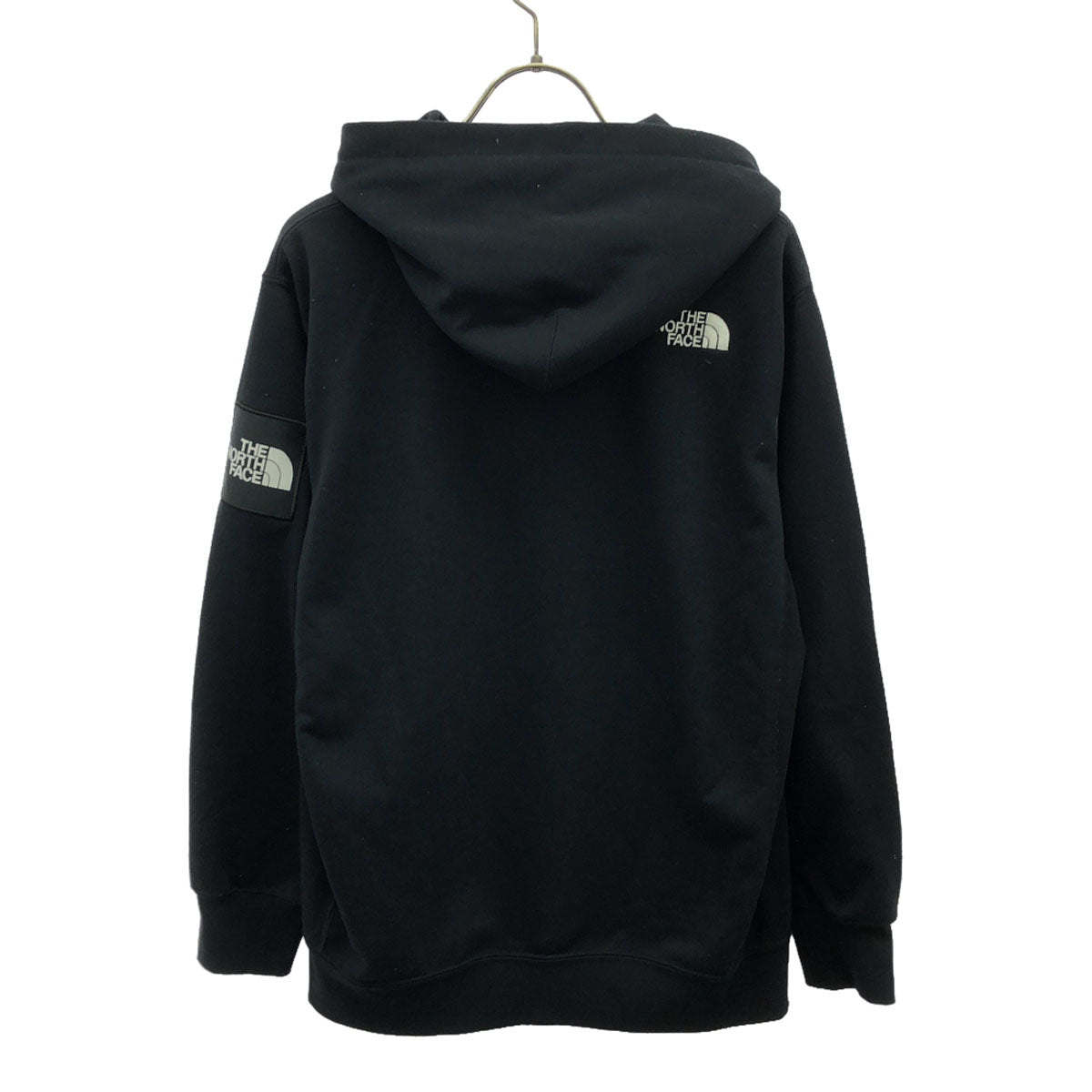 THE NORTH FACE ザノースフェイス NT12035 ロゴ刺繍 長袖 スウェットパーカー S ブラック アウトドア プルオーバー NT12035 メンズ