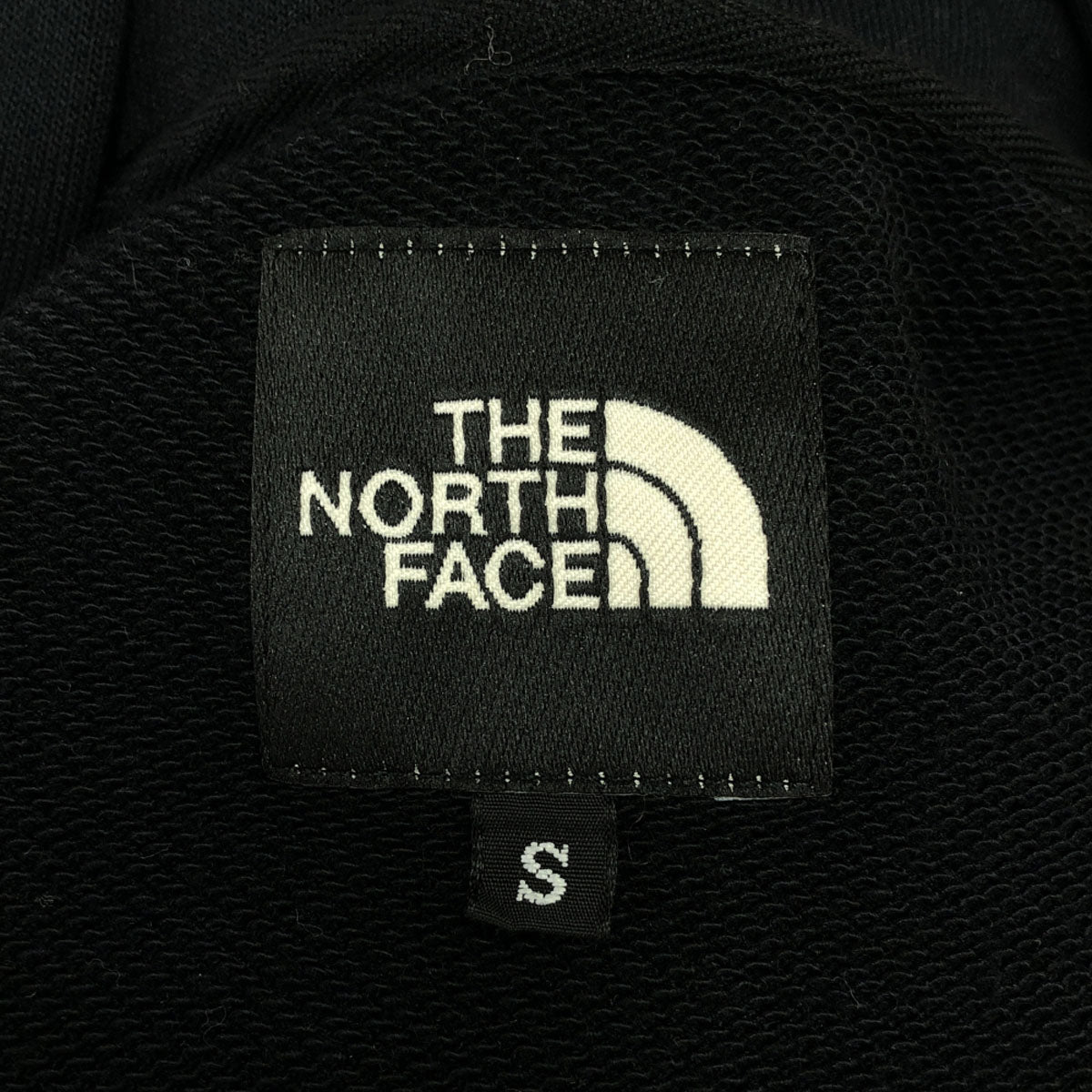 THE NORTH FACE ザノースフェイス NT12035 ロゴ刺繍 長袖 スウェットパーカー S ブラック アウトドア プルオーバー NT12035 メンズ