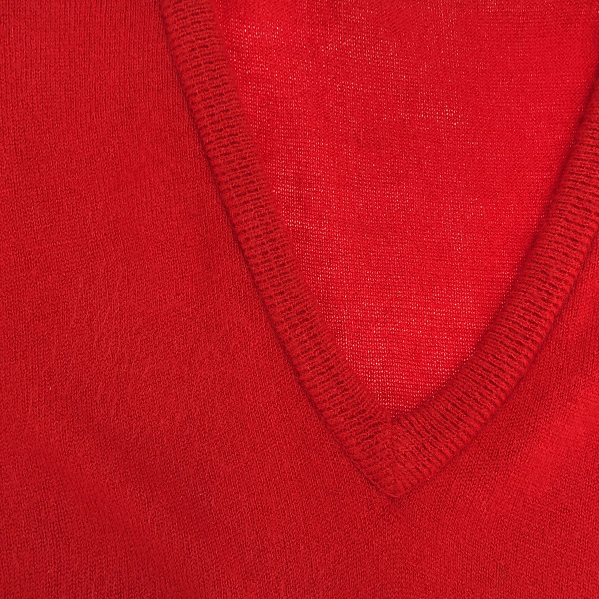 Christian Dior クリスチャンディオール 80s 90s USA製 オールド ロゴ刺繍 Vネック ニットベスト M レッド セーター メンズ