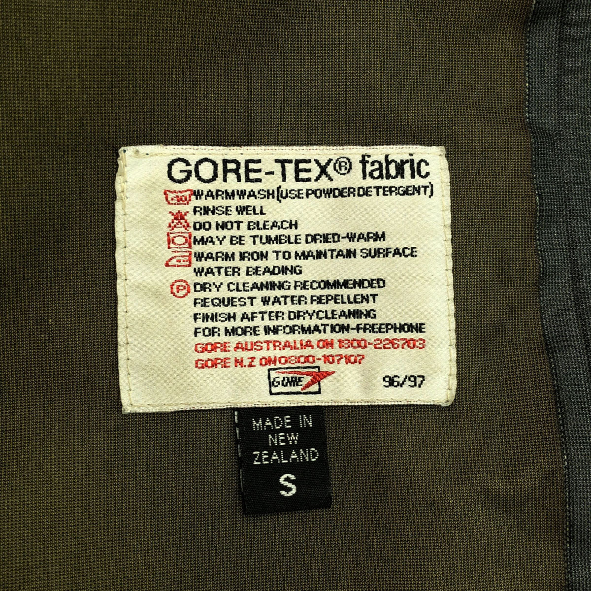 macpac マックパック 90s オールド ロゴワッペン フード付き ジップジャケット S グリーン系 ゴアテックス メンズ