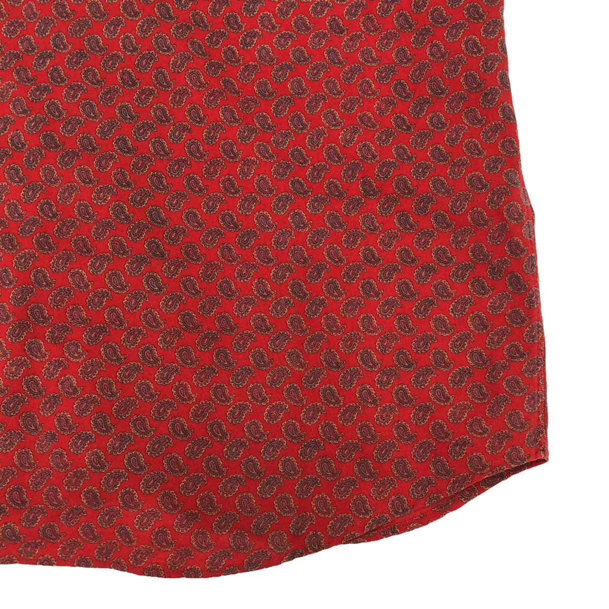 Paul Smith LONDON ポールスミスロンドン ウールブレンド オールド ペイズリー柄 長袖 シャツ M レッド系 メンズ