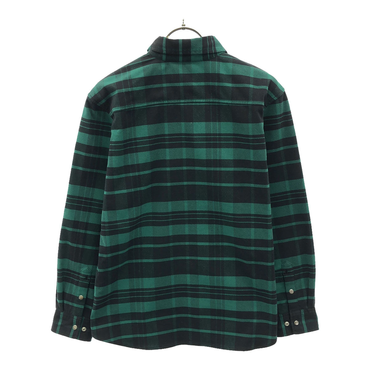 THE NORTH FACE ザノースフェイス チェック柄 長袖 ストレッチフランネル シャツ S ブラック×グリーン NRW62031 アウトドア レディース