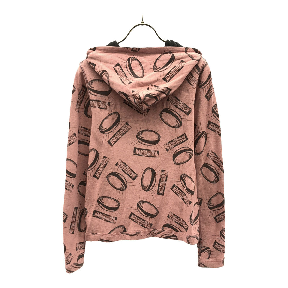 ANDY WARHOL BY HYSTERIC GLAMOUR アンディウォーホル バイ ヒステリックグラマー 日本製 長袖 リバーシブル スウェットパーカー ジップパーカー FREE ピンク系 レディース