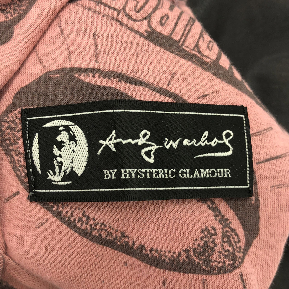 ANDY WARHOL BY HYSTERIC GLAMOUR アンディウォーホル バイ ヒステリックグラマー 日本製 長袖 リバーシブル スウェットパーカー ジップパーカー FREE ピンク系 レディース
