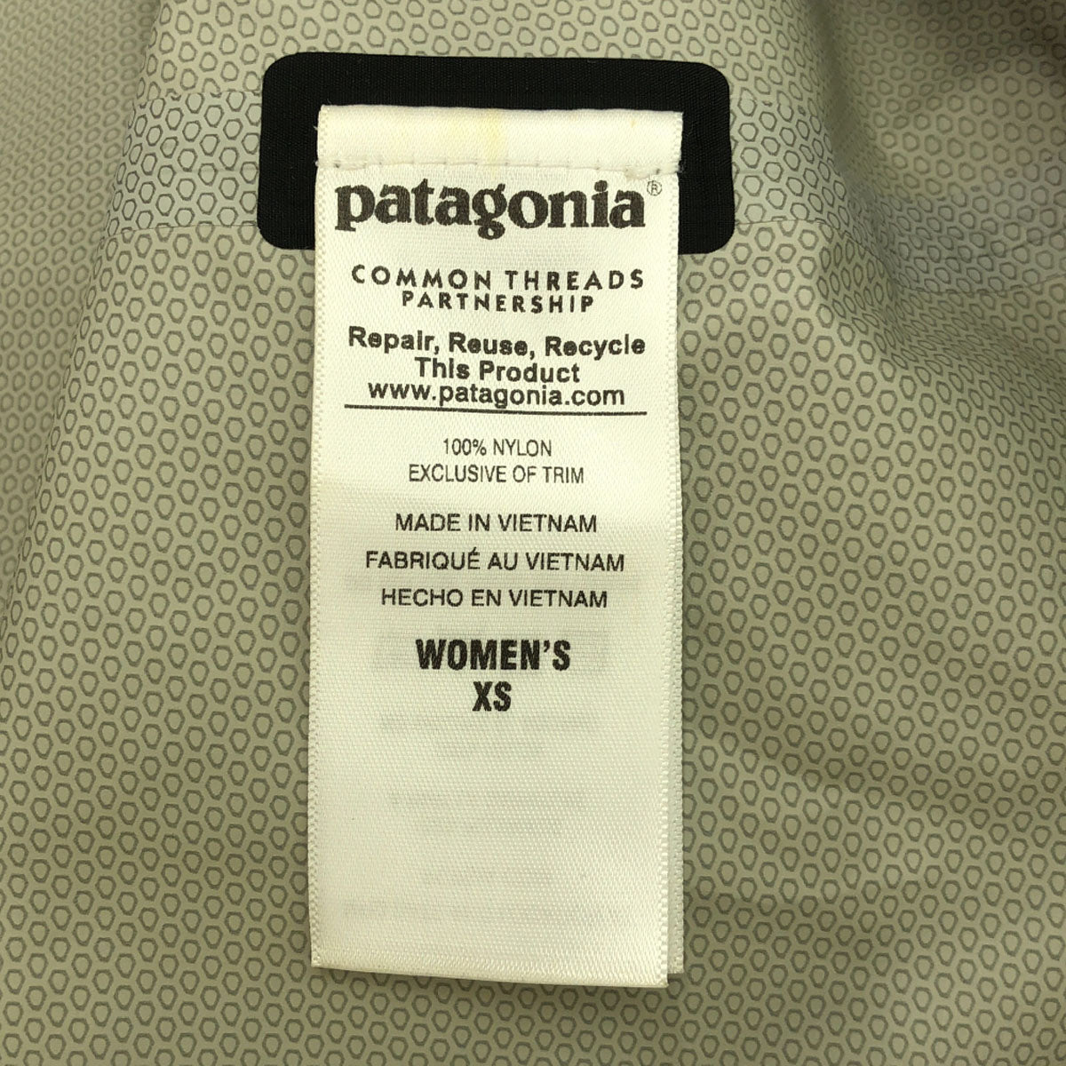 patagonia パタゴニア ロゴ トレントシェル ジャケット XS ブラック 83807 アウトドア レディース