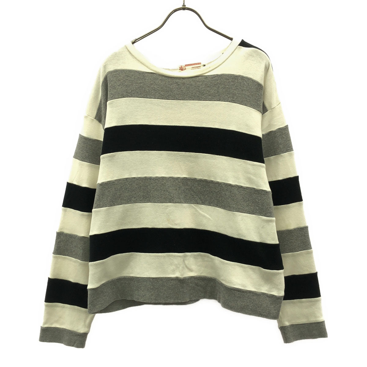 A BATHING APE アベイシングエイプ 日本製 ボーダー柄 長袖 Tシャツ M ロンT メンズ