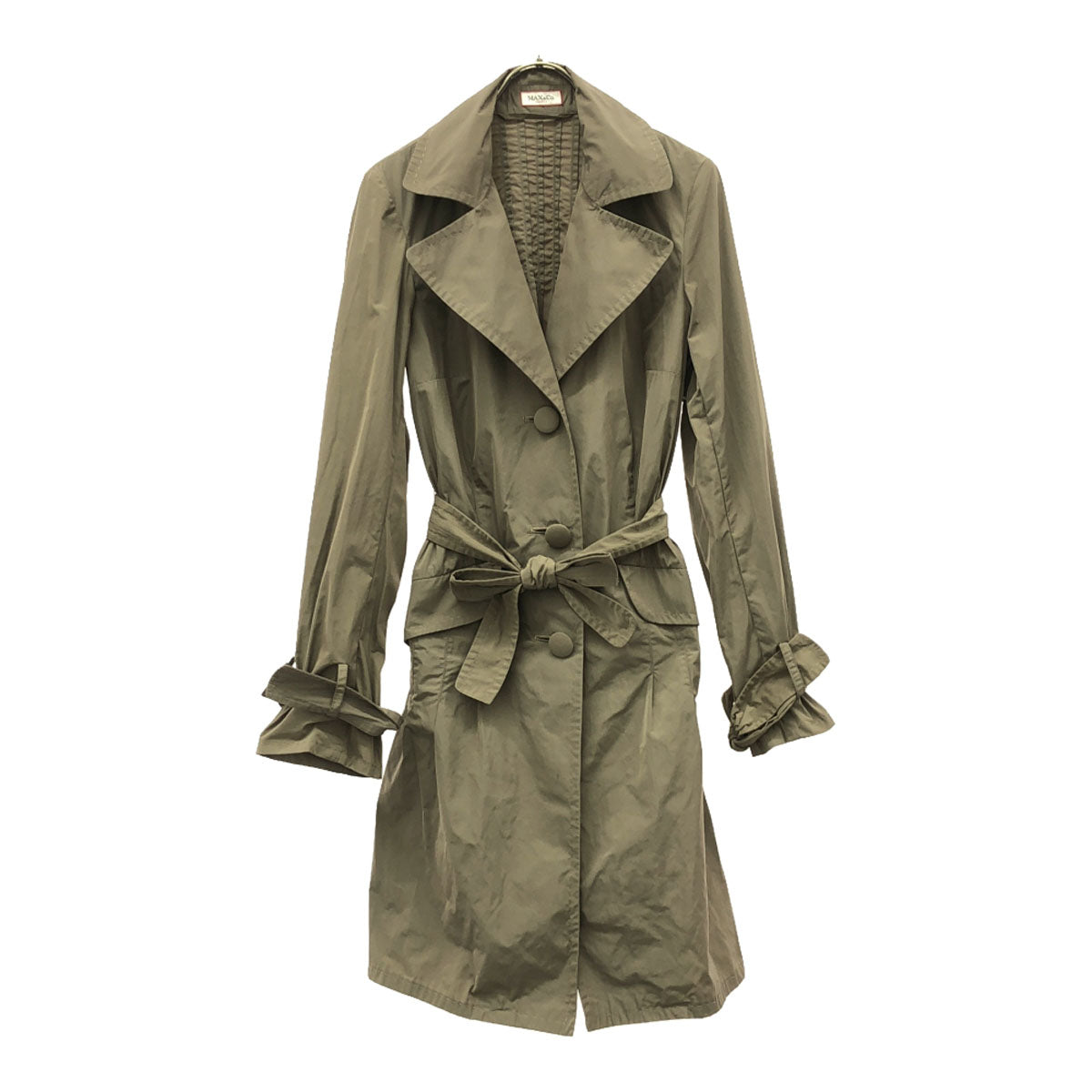 MAX&CO マックスアンドコー トレンチコート XS グレージュ レディース