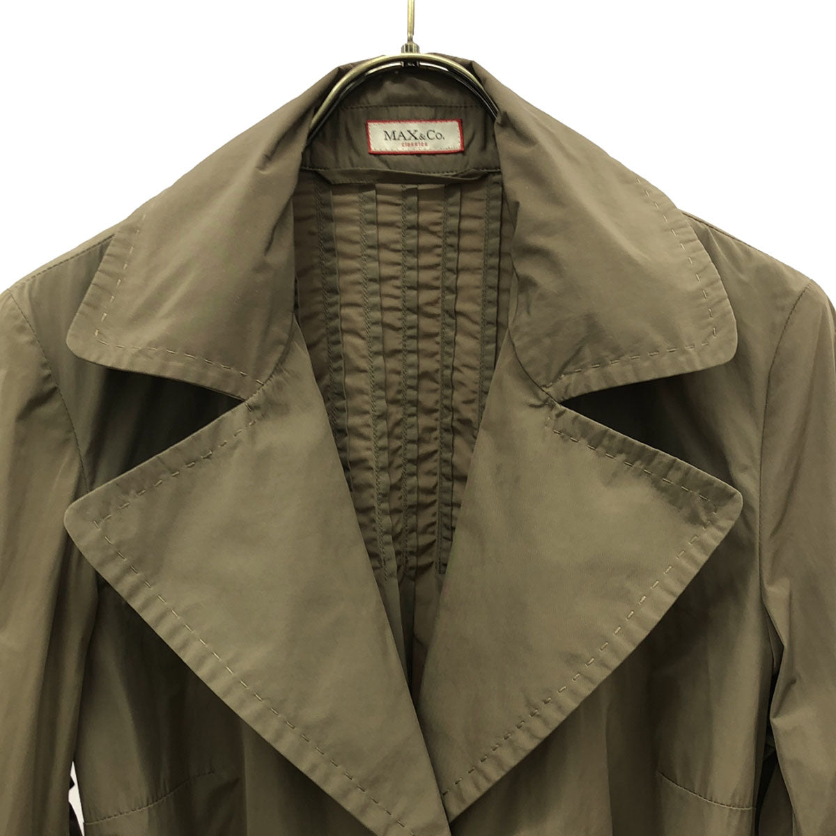 MAX&CO マックスアンドコー トレンチコート XS グレージュ レディース