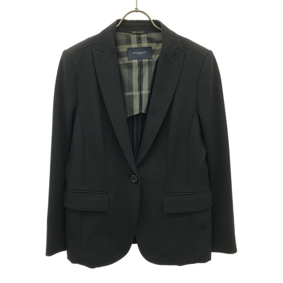 BURBERRY LONDON バーバリーロンドン 日本製 三陽商会 テーラードジャケット 44 ブラック レディース