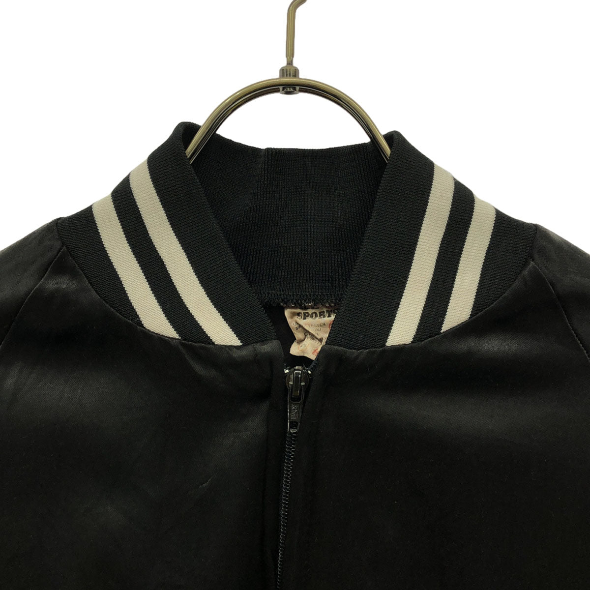 RAI SPORTS 80s 90s オールド カナダ製 スタジャン L ブラック メンズ
