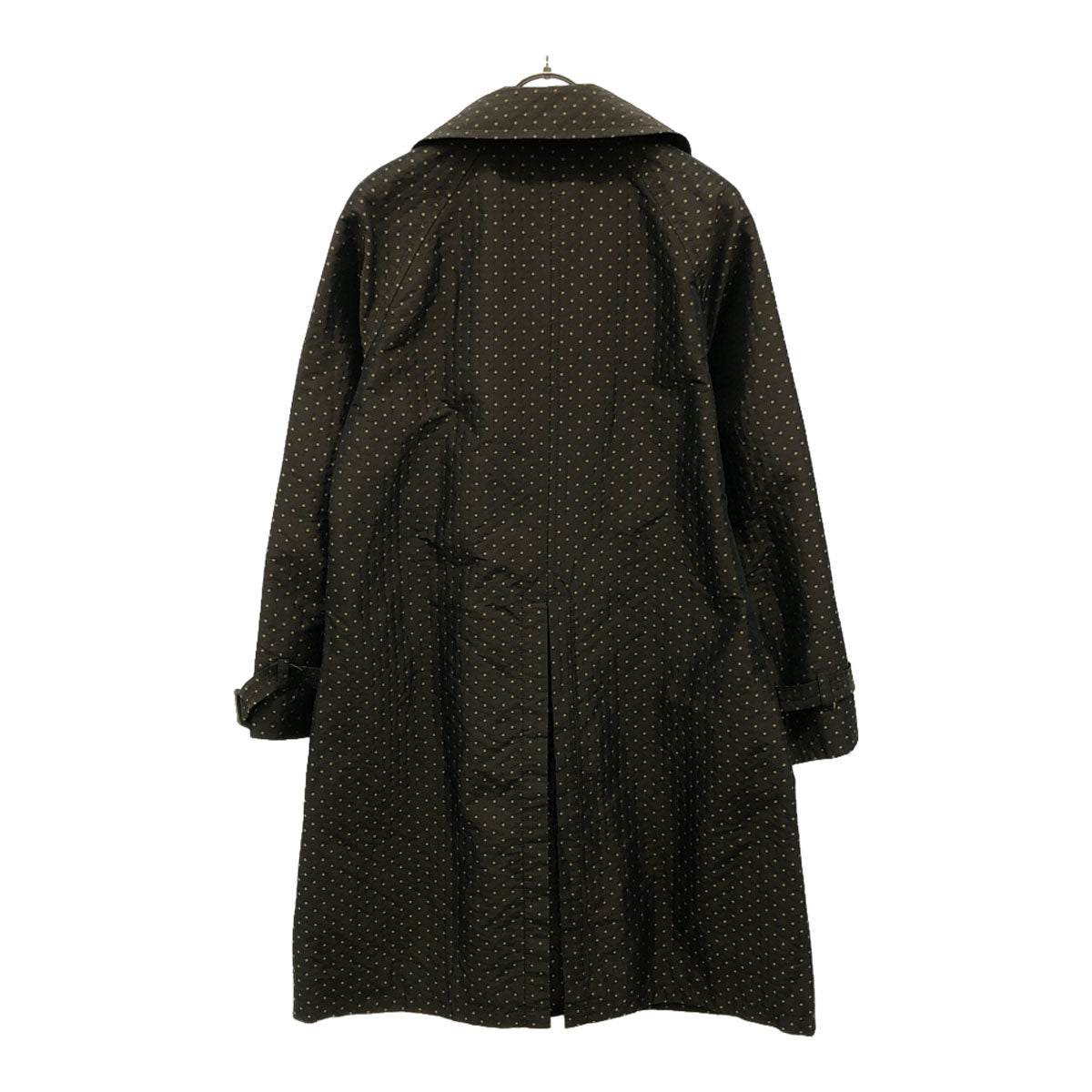 BARNEYS NEWYORK バーニーズニューヨーク ドット ロングコート 36 ブラウン レディース
