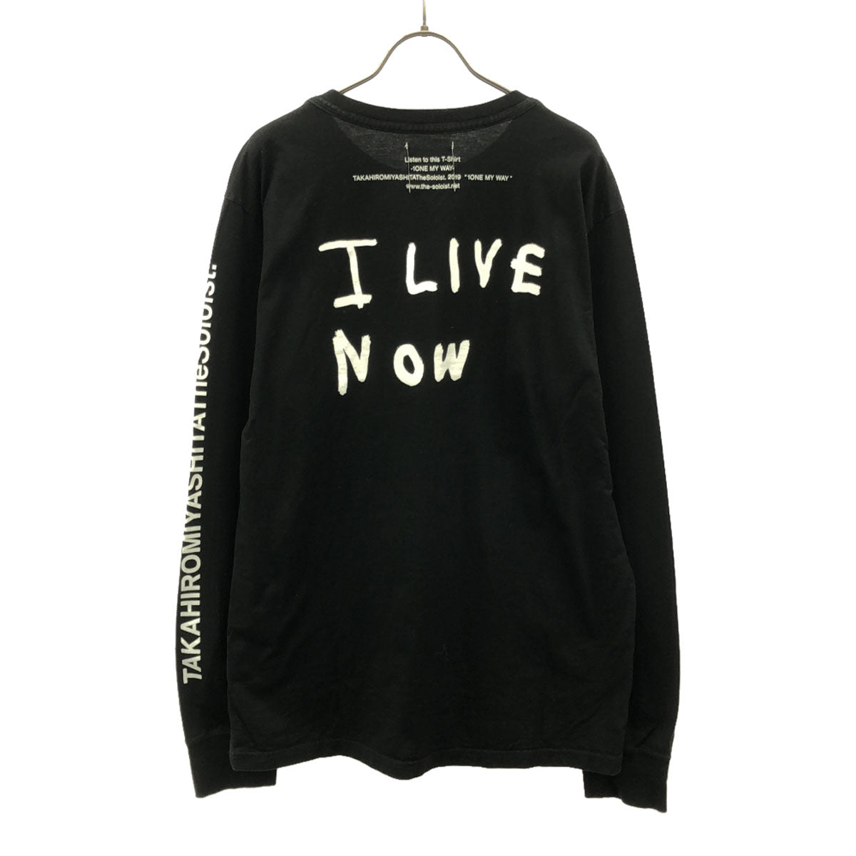 TAKAHIRO MIYASHITA The SoloIst. タカヒロミヤシタザソロイスト 日本製 長袖 Tシャツ 52 ブラック 1ONE MY WAY ロンT カットソー メンズ