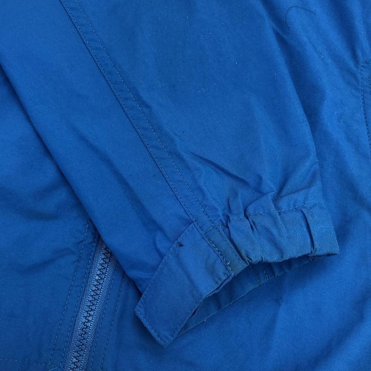 THE NORTH FACE ザノースフェイス ロゴ刺繍 2WAY コンパクト ナイロンジャケット 140 ブルー アウトドア NPJ21810 フード収納可能 キッズ