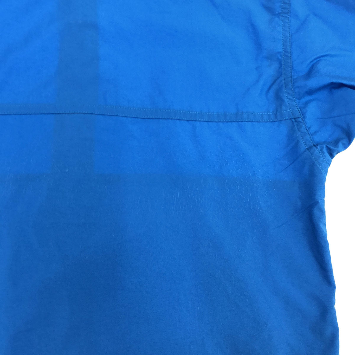 THE NORTH FACE ザノースフェイス ロゴ刺繍 2WAY コンパクト ナイロンジャケット 140 ブルー アウトドア NPJ21810 フード収納可能 キッズ