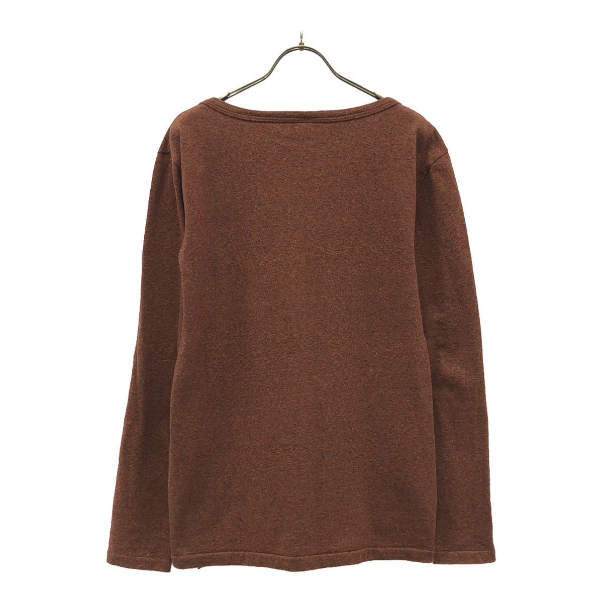 Ron Herman ロンハーマン 日本製 長袖 クルーネック コットン カットソー S ボルドー ポケット付き メンズ