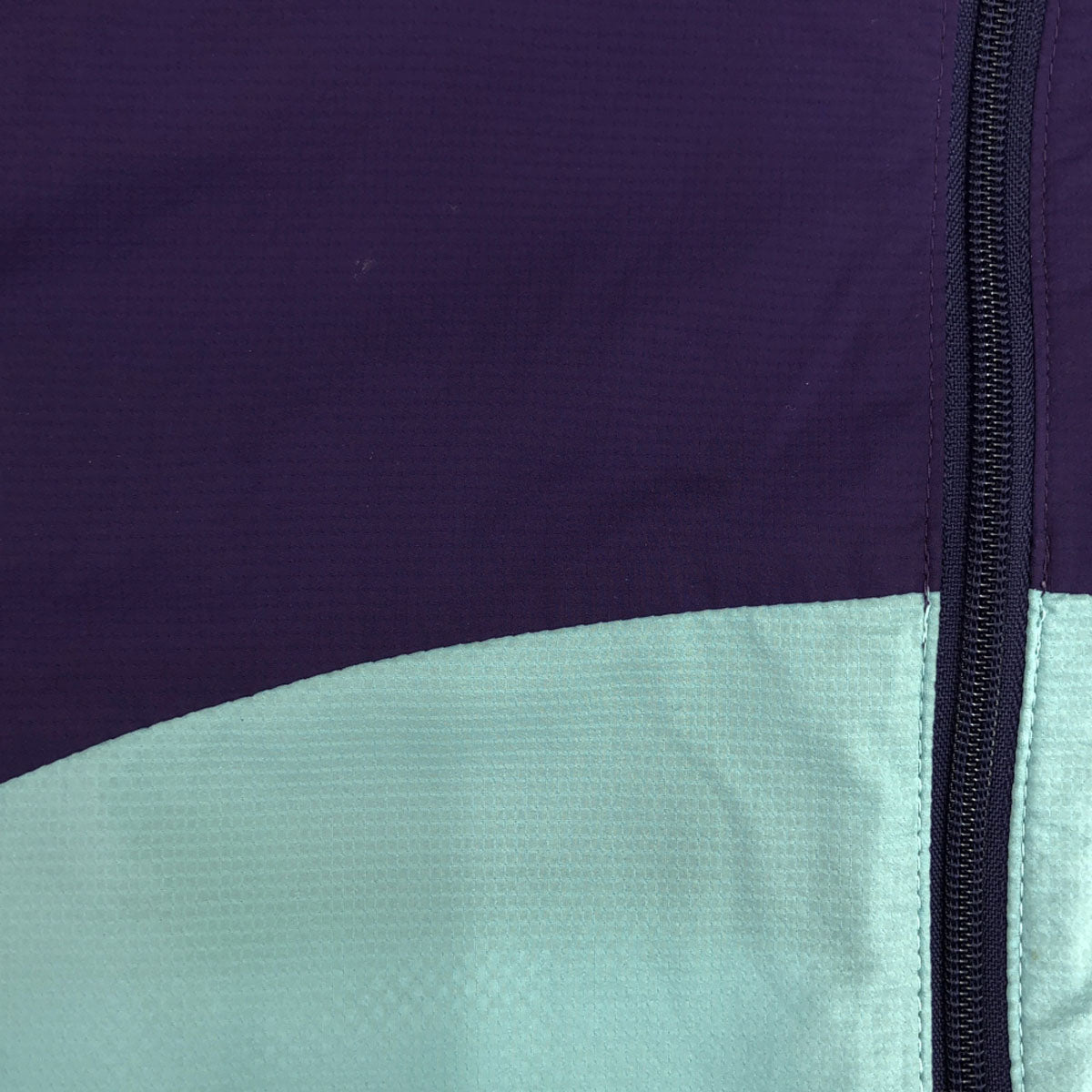 THE NORTH FACE ザノースフェイス ロゴプリント スワローテイルフーディ ナイロンジャケット S パープル×ブルー アウトドア NPW21209 レディース