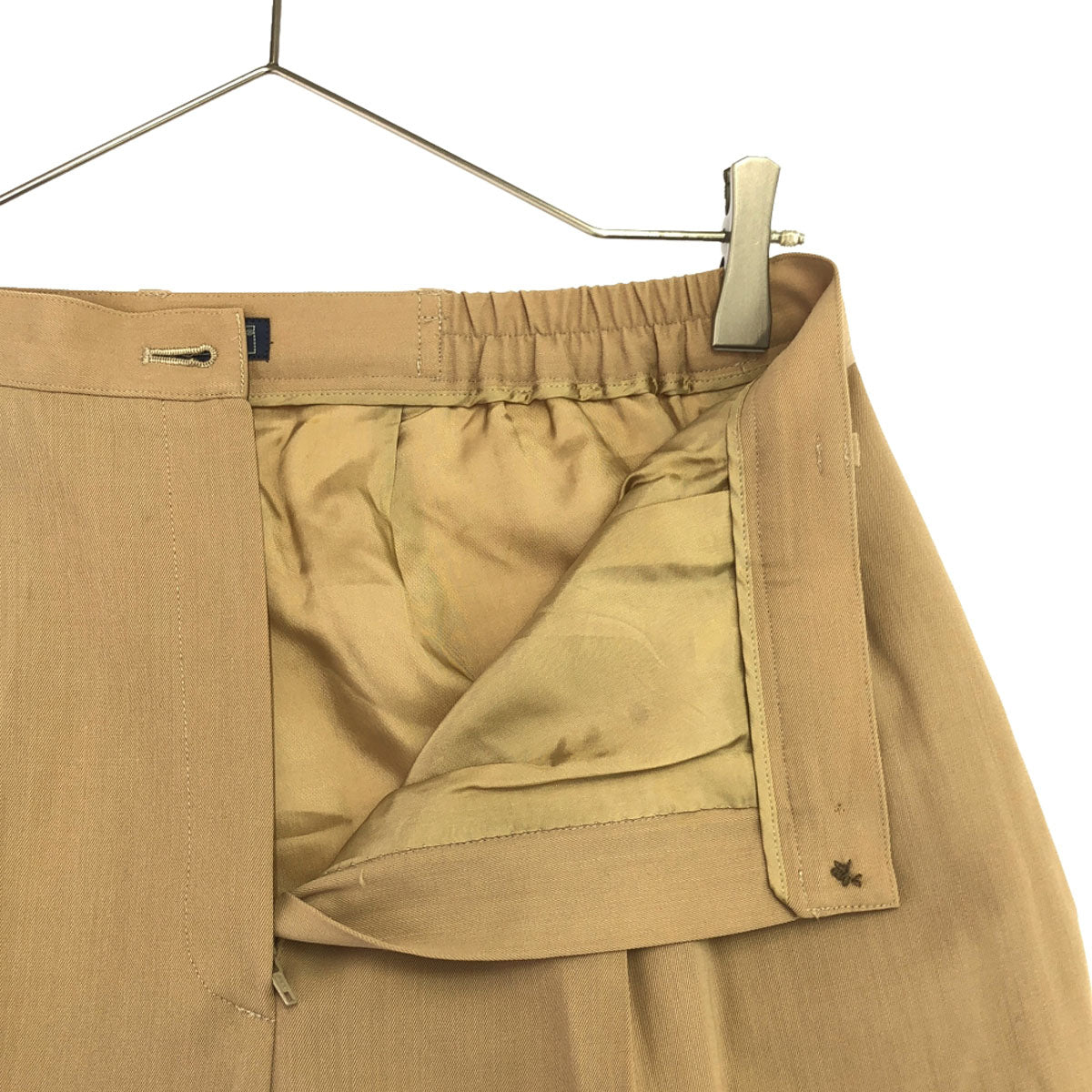 Burberrys バーバリーズ 90s ウール100% オールド スラックスパンツ 13 ベージュ センタープレス 裏地付き レディース