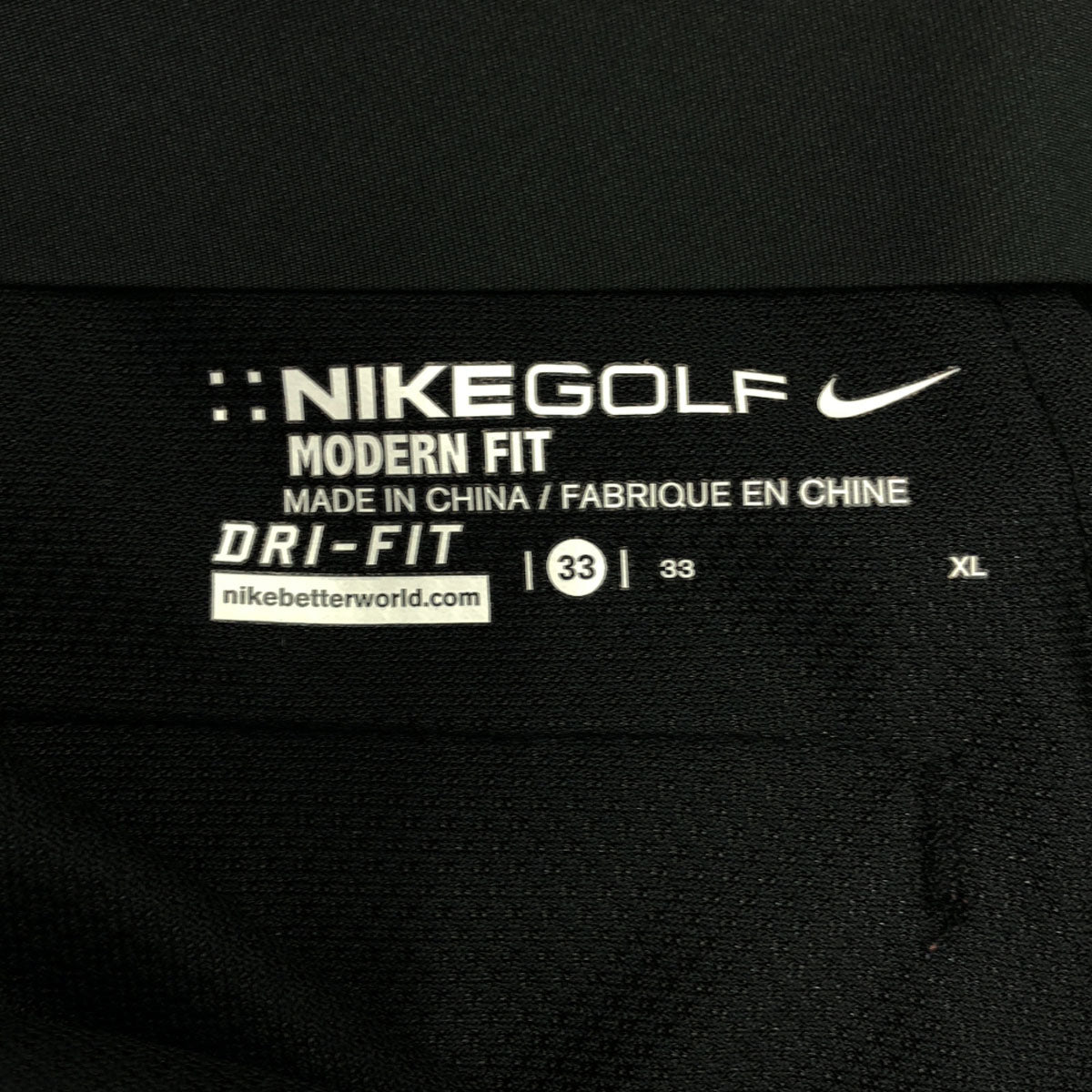 NIKE ナイキ ゴルフ MORDERN FIT ストレートパンツ XL ブラック メンズ