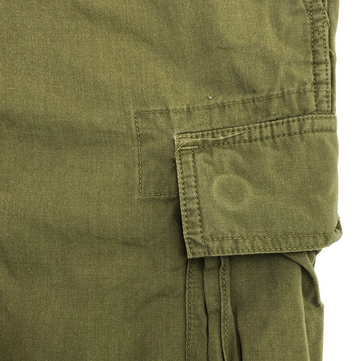 Nigel Cabourn ナイジェルケーボン クロップド カーゴパンツ カーキ ボタンフライ レディース