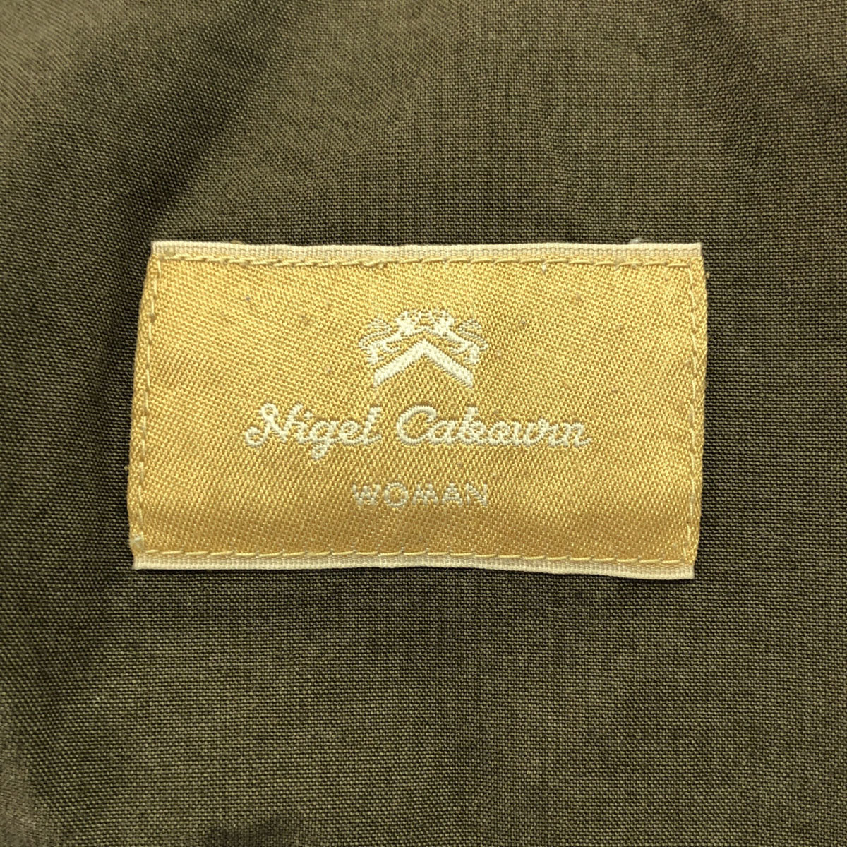 Nigel Cabourn ナイジェルケーボン クロップド カーゴパンツ カーキ ボタンフライ レディース