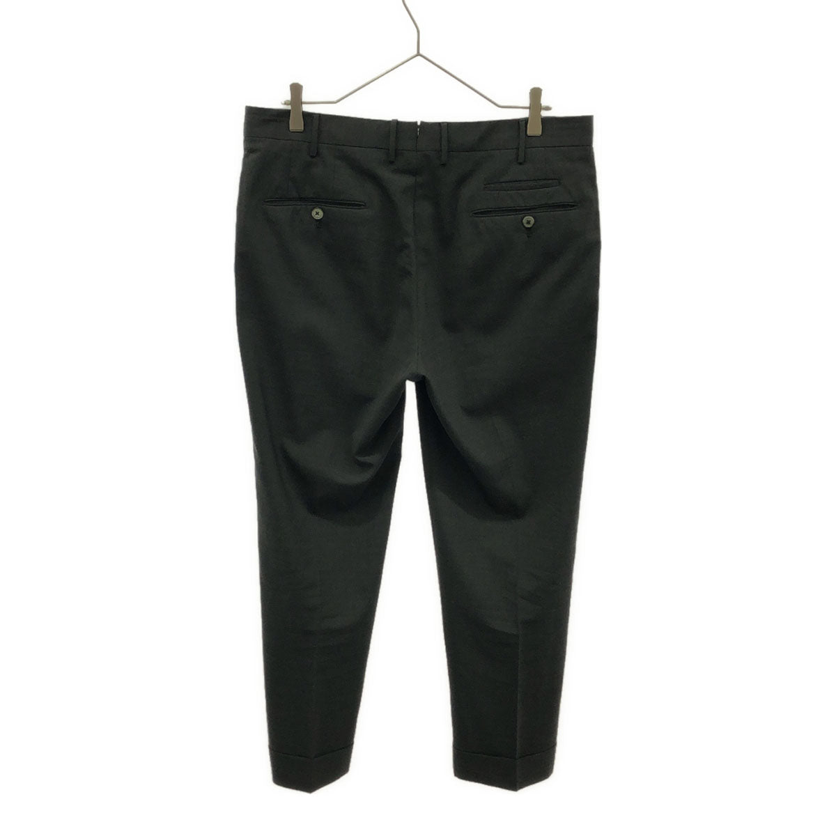 PT TORINO ピーティートリノ ウールブレンド スラックスパンツ 50 チャコールグレー センタープレス ダブル仕上げ メンズ