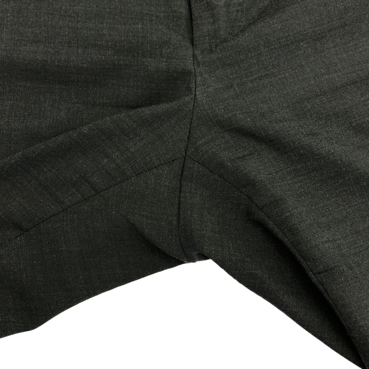 PT TORINO ピーティートリノ ウールブレンド スラックスパンツ 50 チャコールグレー センタープレス ダブル仕上げ メンズ