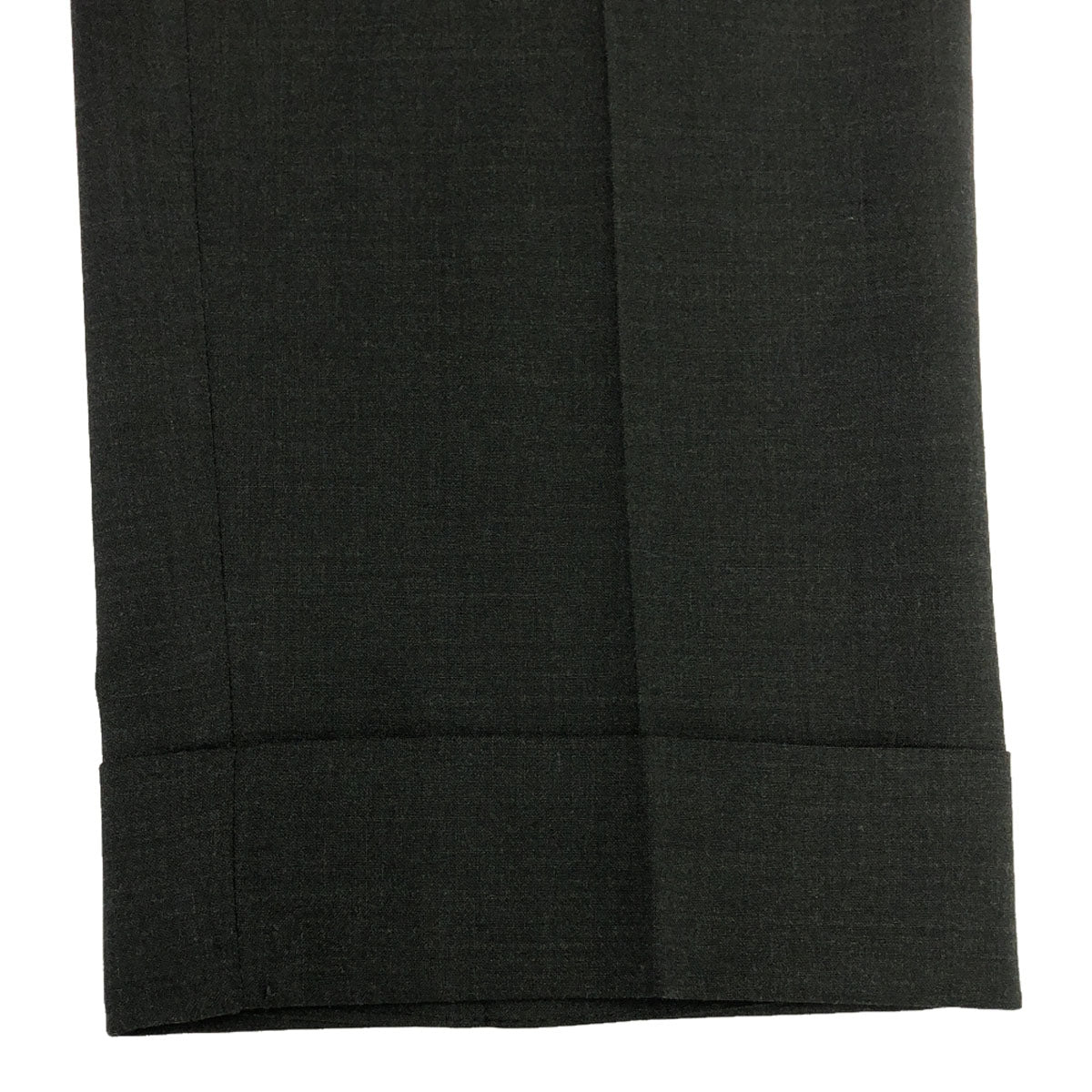 PT TORINO ピーティートリノ ウールブレンド スラックスパンツ 50 チャコールグレー センタープレス ダブル仕上げ メンズ