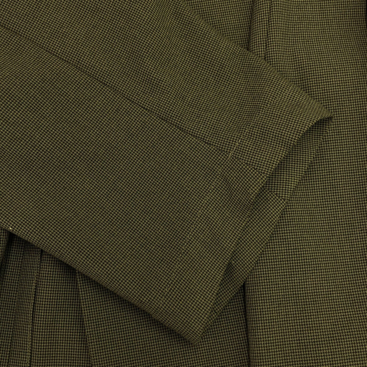 MAISON SPECIAL メゾンスペシャル 千鳥柄 ノーカラージャケット 46 ブラウン Banswara メンズ