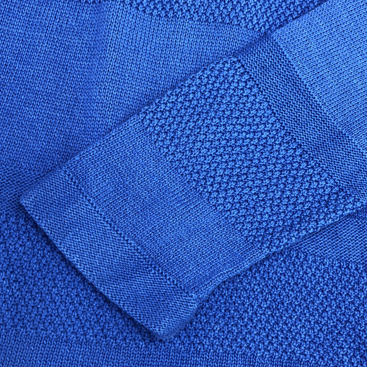 MACKINTOSH PHILOSOPHY マッキントッシュフィロソフィー 三陽商会 長袖 コットン ニット 40 ブルー セーター メンズ