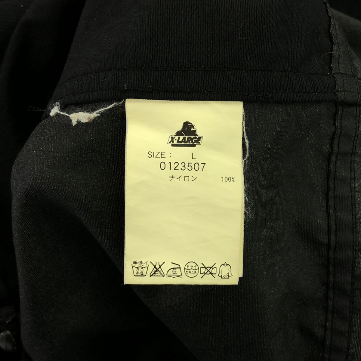 XLARGE エクストララージ 刺繍 ナイロンジャケット L ブラック メンズ