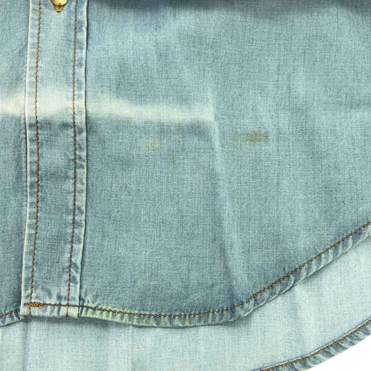 KENZO JEANS ケンゾージーンズ 90s 日本製 オールド 長袖 ボタンダウンシャツ S ブルー系 メンズ